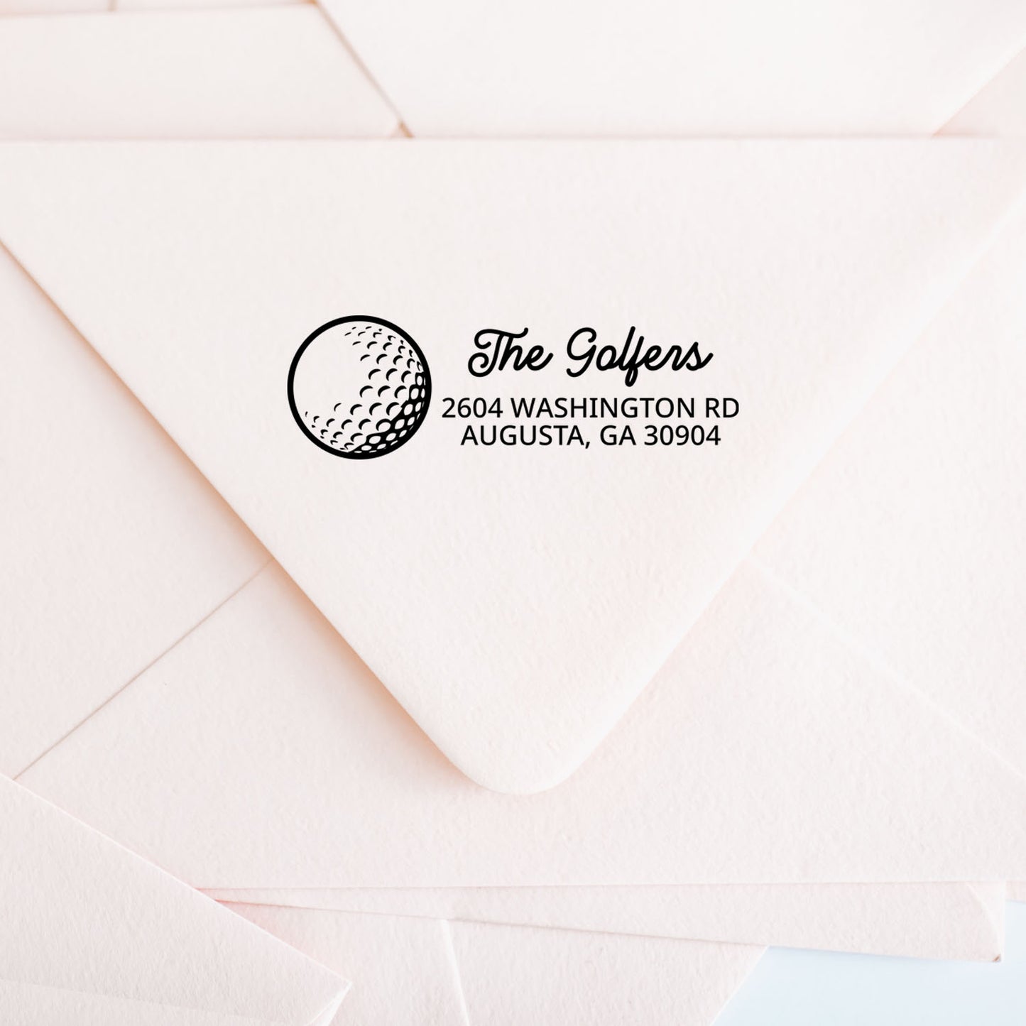 Golf Ball Address Stamp