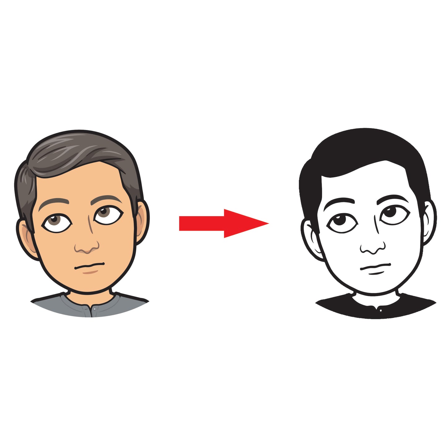 Personalized Bitmoji Golf Ball Stamp