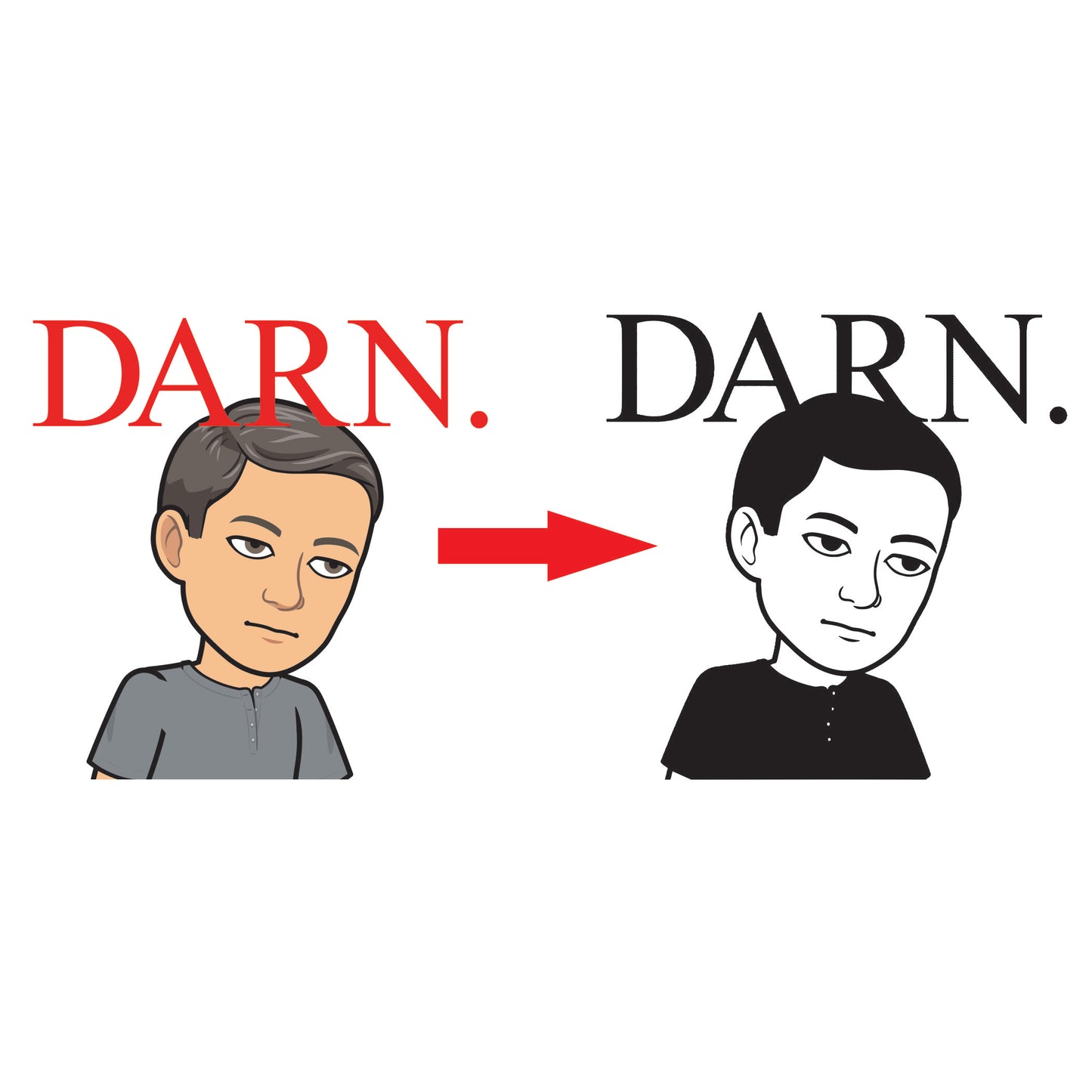 Personalized Bitmoji Golf Ball Stamp