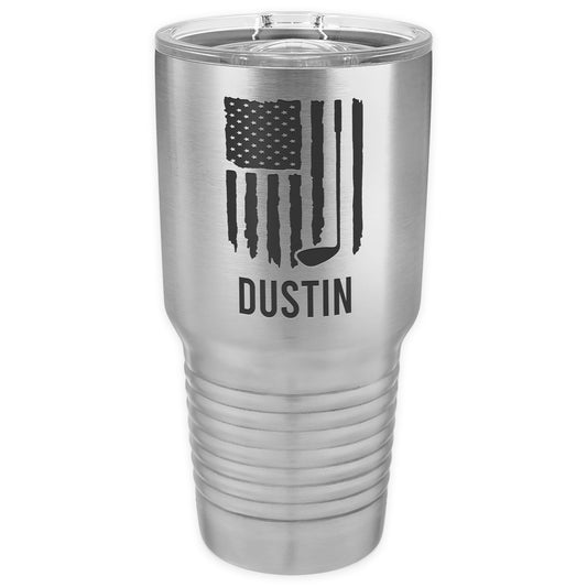 American Flag Stainless Steel Tumbler