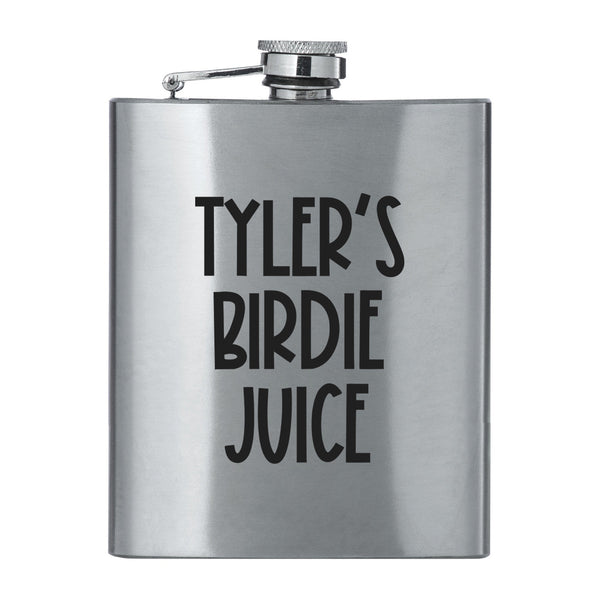 Text Stainless Steel Flask