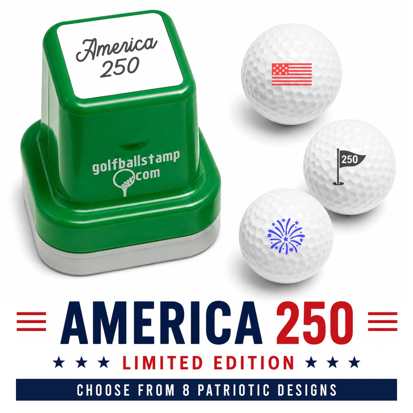 America 250 Golf Ball Stamp | Limited Edition